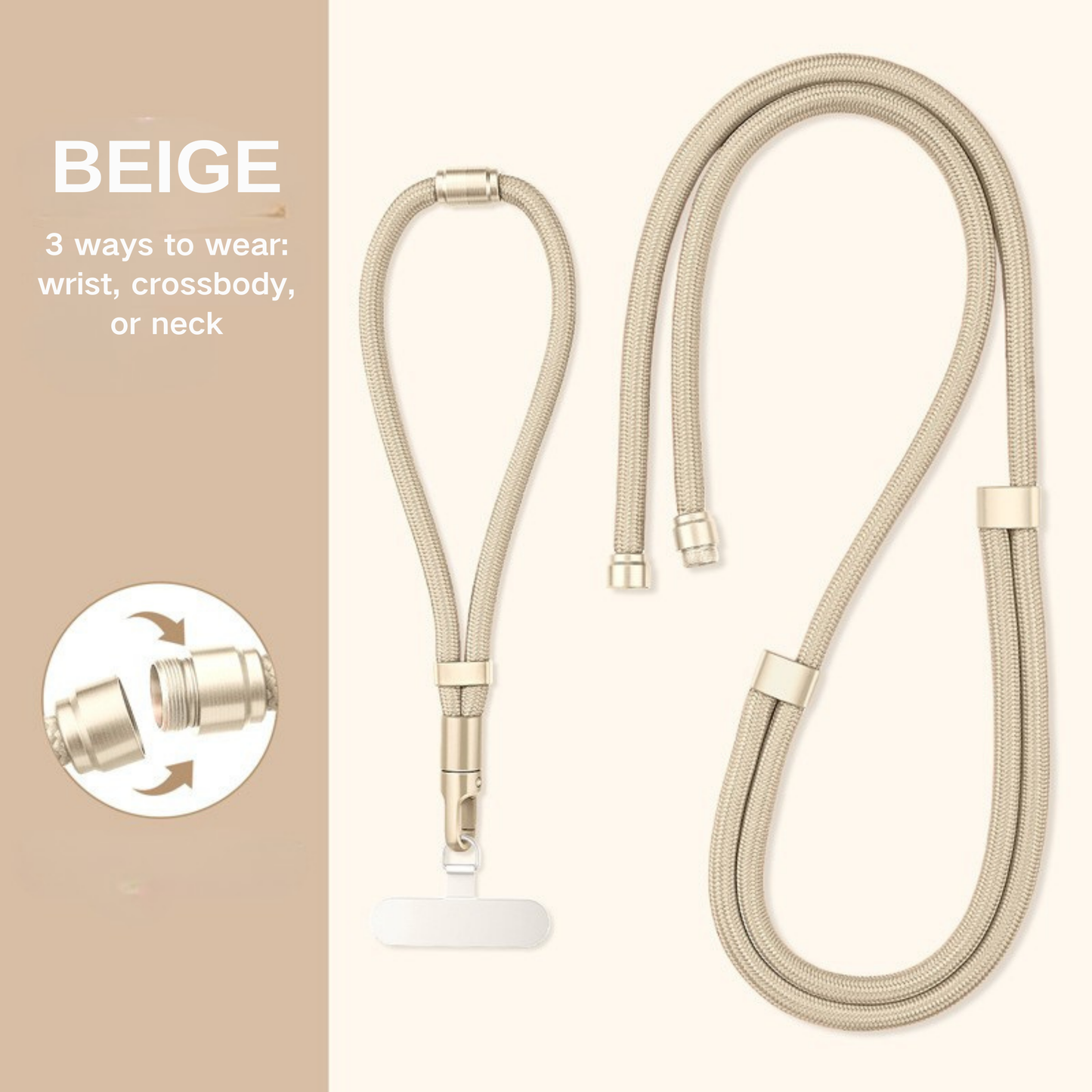 Convertible 3-in-1 phone strap